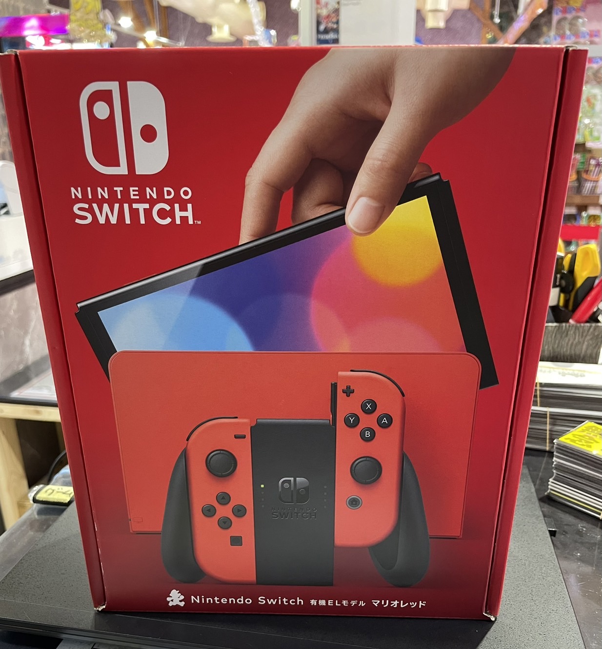 □ゲーム買取情報です！◇NintendoSwitch有機ELモデル マリオレッドVer(未使用品)□ | おたちゅう 小山店